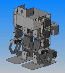 二足歩行ロボットの設計・製作・制御(H19)の画像1