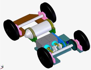 ２サイクルエアエンジンカー模型の製作(H18)の画像1