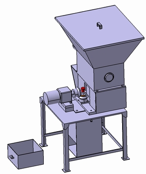 竹炭粉砕機の設計・製作(H22)の画像1