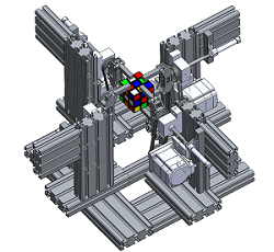世界最速に向けたルービックキューブ?整列システムの開発(H26)の画像1